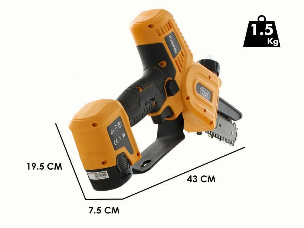 Élagueuse à Batterie Manuelle Volpi Predator PVS5100 - 2x 14.4V 2.5Ah 1 Élagueuse à Batterie Manuelle Volpi Predator PVS5100 - 2x 14.4V 2.5Ah