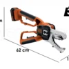 Black & Decker Élagueuse Manuelle à Batterie Black&Decker Alligator GKC1000L - Batterie 18V 2Ah
