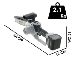 Élagueuse Manuelle à Batterie Volpi KVS8000 - 21.6V 4 Ah - Barre De 19 Cm