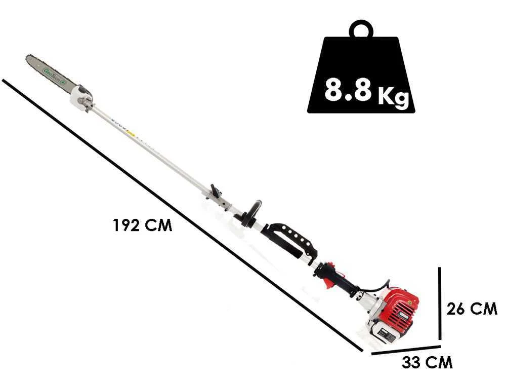 Perche élagueuse Thermique 2 Temps GeoTech GT-2 33 L Avec Perche De Rallonge - 33 Cm3 1 Perche élagueuse Thermique 2 Temps GeoTech GT-2 33 L Avec Perche De Rallonge - 33 Cm3
