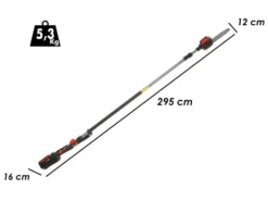 Perche élagueuse Télescopique à Batterie HENX H36GZ12040 - 40V - SANS CHARGEUR NI BATTERIE
