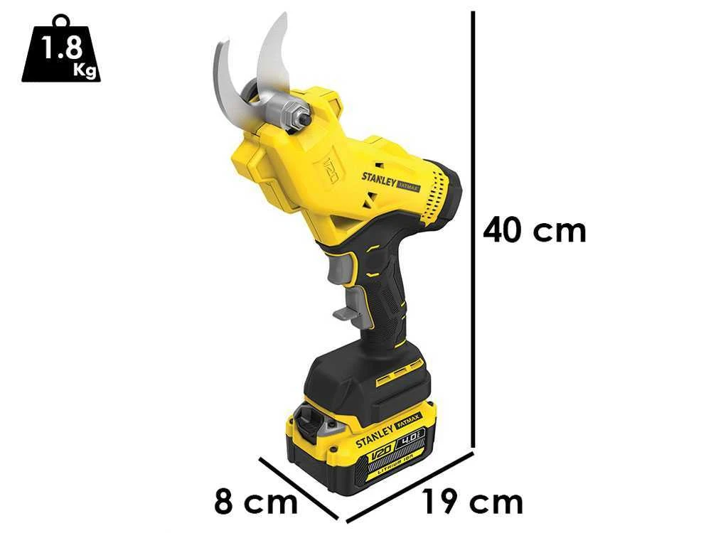 Sécateur électrique De Taille Stanley SFMCPP32M1-QW - Batterie De 20V/4Ah 1 Sécateur électrique De Taille Stanley SFMCPP32M1-QW - Batterie De 20V/4Ah