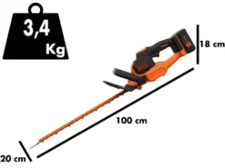 Taille-haie à Batterie Black & Decker BCHTS3625L1 - 36V 2,5 Ah - Lamier 55cm -Outils D'Élagage De Jardin taille haie batterie black decker bchts3625l1 36v 2 5 ah lamier 55cm taille haie batterie black decker bchts3625l1 avec lame de 55 cm 25145 5 1599470903 IMG 5f55fd376735a
