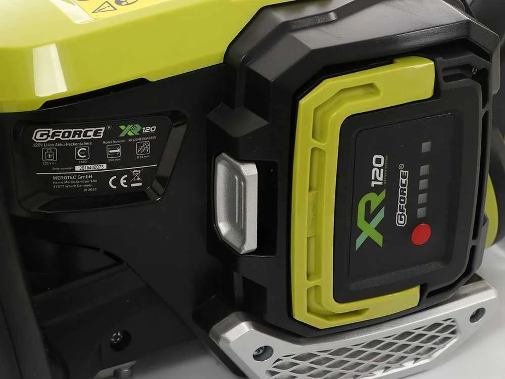 Taille-haies à Batterie GForce XR120 - 120V/2.5Ah - Lame De Coupe De 55cm - Batterie Et Chargeur GForce Inclus 20 Taille-haies à Batterie GForce XR120 - 120V/2.5Ah - Lame De Coupe De 55cm - Batterie Et Chargeur GForce Inclus – Image 20