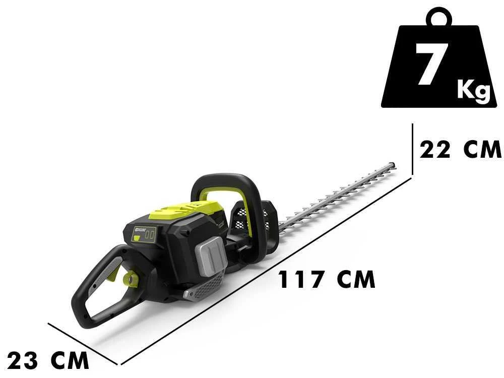 Taille-haies à Batterie GForce XR120 - 120V/2.5Ah - Lame De Coupe De 55cm - Batterie Et Chargeur GForce Inclus 1 Taille-haies à Batterie GForce XR120 - 120V/2.5Ah - Lame De Coupe De 55cm - Batterie Et Chargeur GForce Inclus