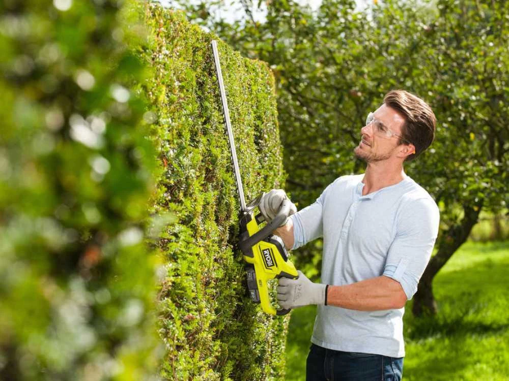 Taille-haies électrique à Batterie RYOBI - 18V - 2Ah - Lame De 45cm 1 Taille-haies électrique à Batterie RYOBI - 18V - 2Ah - Lame De 45cm