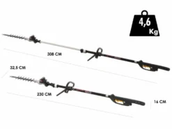 Taille-haies Sur Perche Télescopique Zanon Raptor 600 - SANS BATTERIE -Outils D'Élagage De Jardin taille haies sur perche tlescopique zanon raptor 600 sans batterie taille haie batterie tlescopique zanon raptor 600 sans batterie 25620 3 1606836304 IMG 5fc66050de6d5